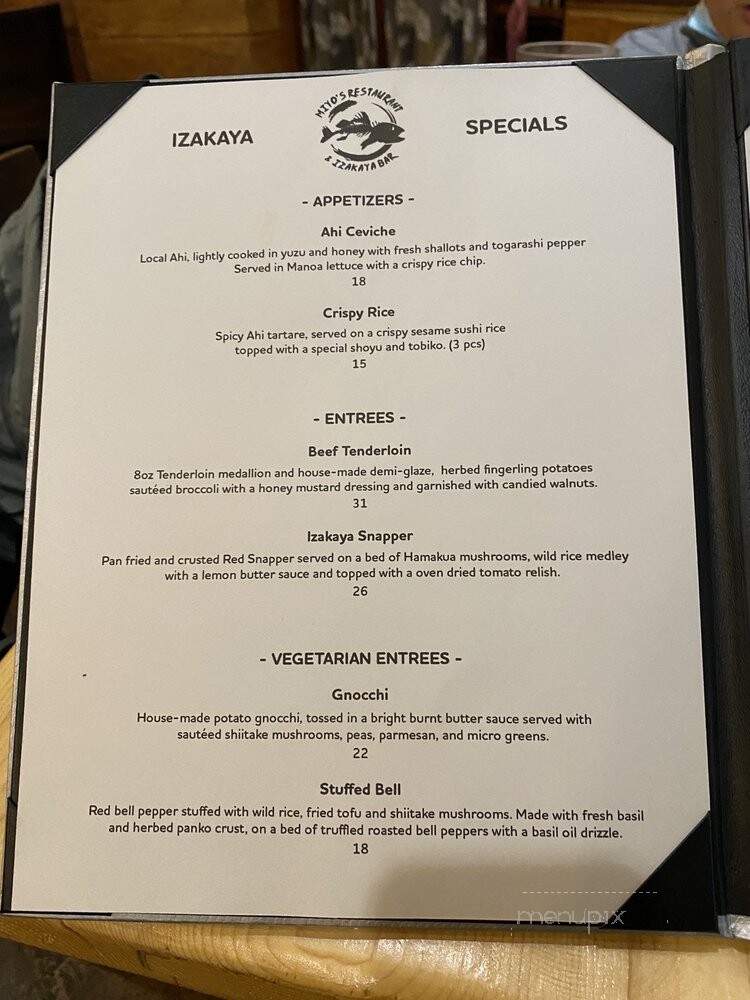 Miyo's - Hilo, HI menu_pic