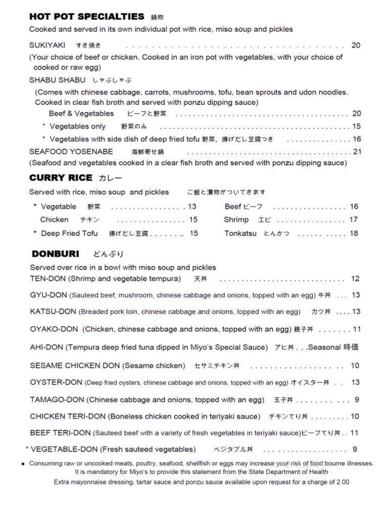 Miyo's - Hilo, HI menu_pic