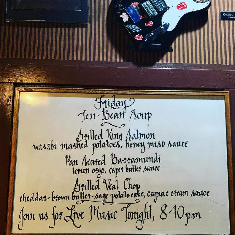 Mountain House Restaurant - Woodside, CA menu_pic