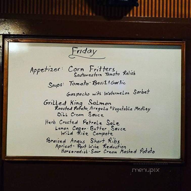 Mountain House Restaurant - Woodside, CA menu_pic
