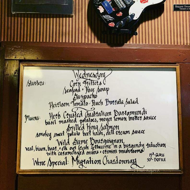 Mountain House Restaurant - Woodside, CA menu_pic