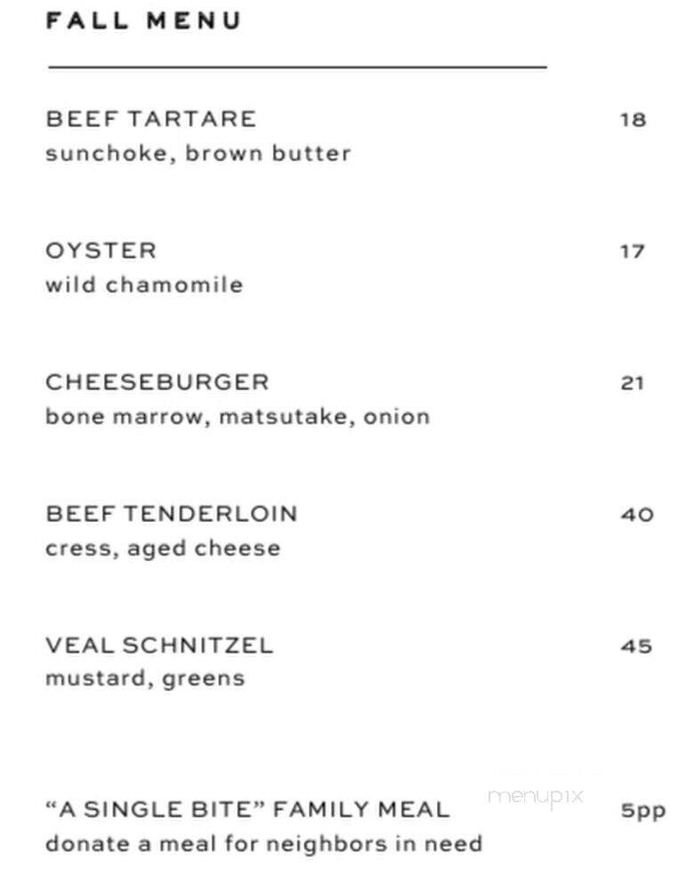 The DeBruce - Livingston Manor, NY menu_pic