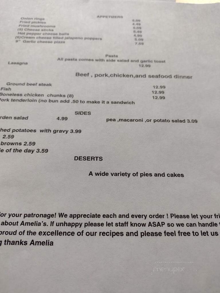 Amelio's Italian Pizza Shop - Sidney, OH menu_pic