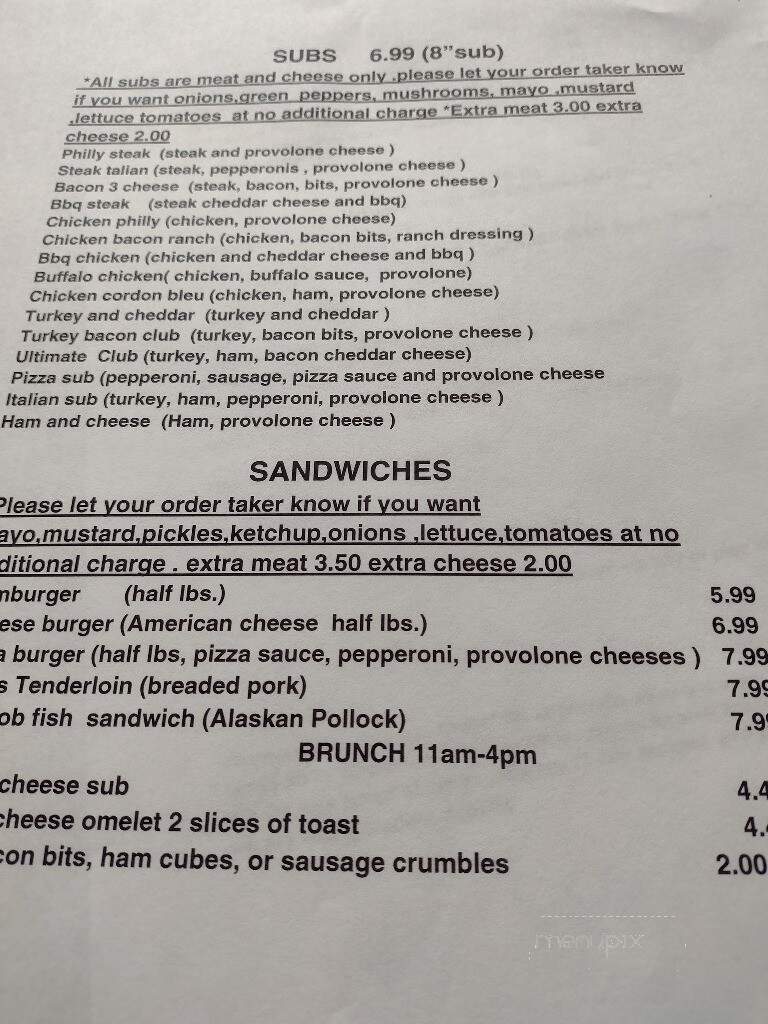 Amelio's Italian Pizza Shop - Sidney, OH menu_pic