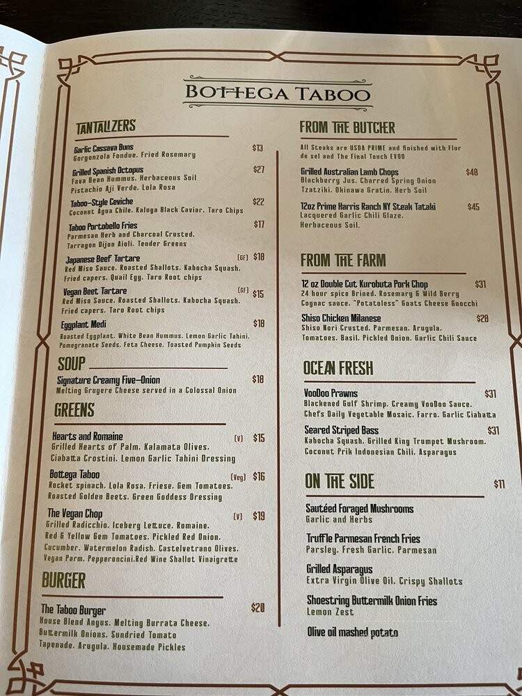 Bottega Taboo - Valley Village, CA