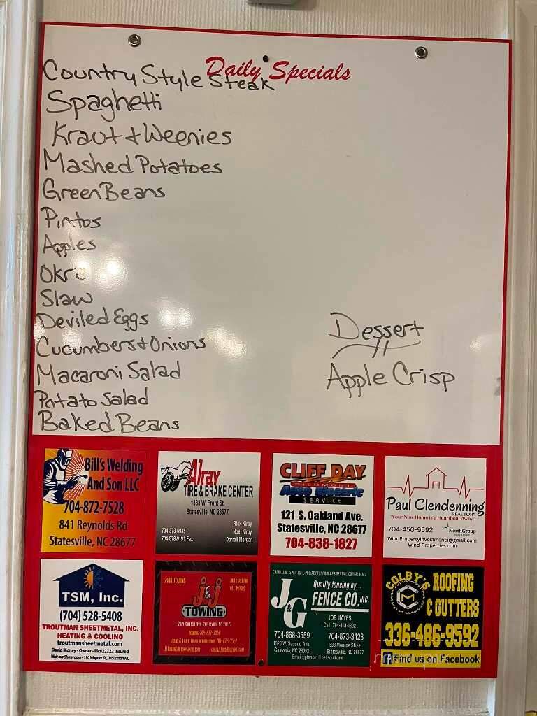Pat's Place - Statesville, NC menu_pic