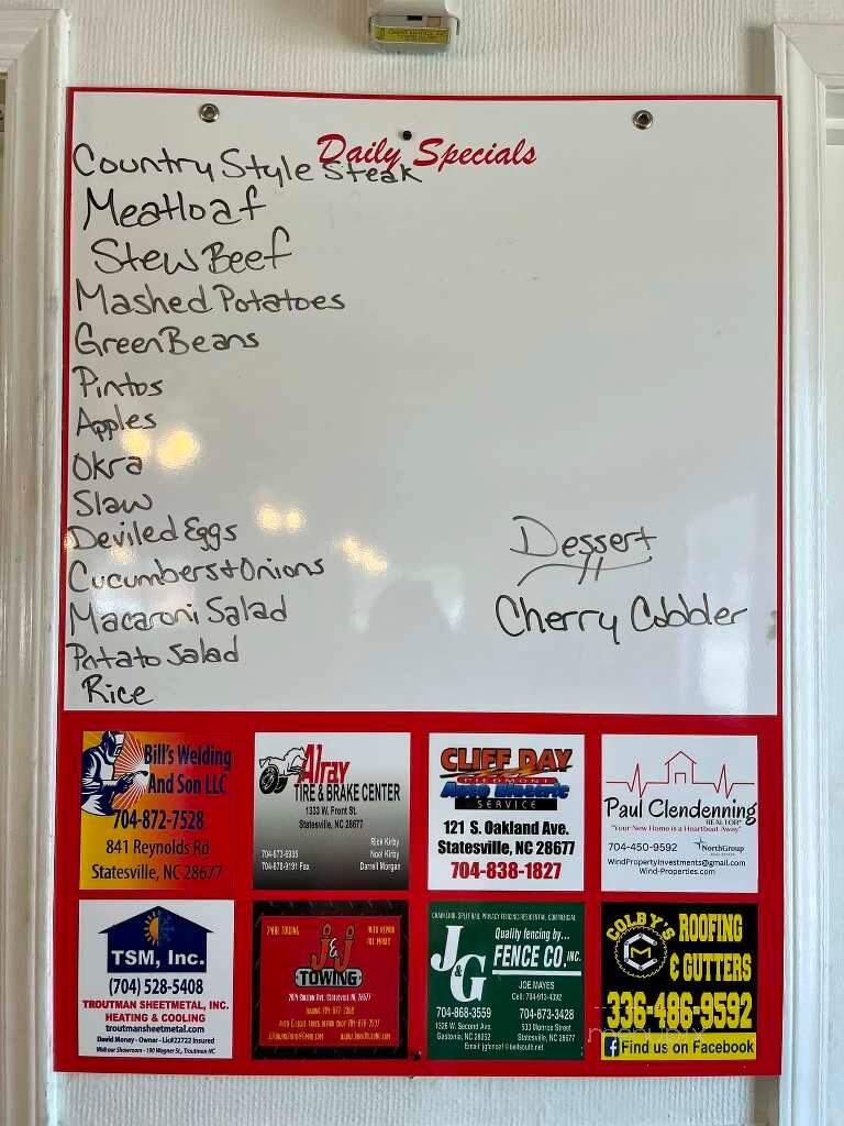 Pat's Place - Statesville, NC menu_pic