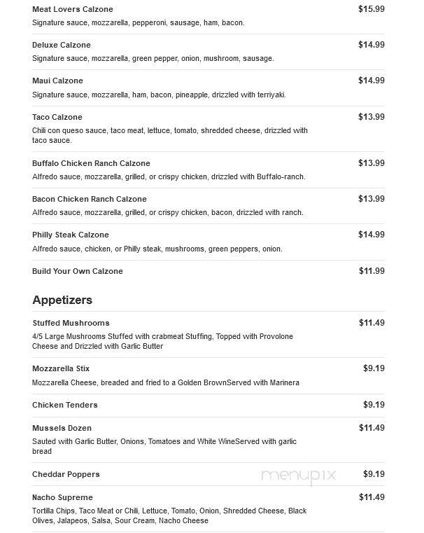 Jokers Pub & Grub - Columbia Station, OH menu_pic