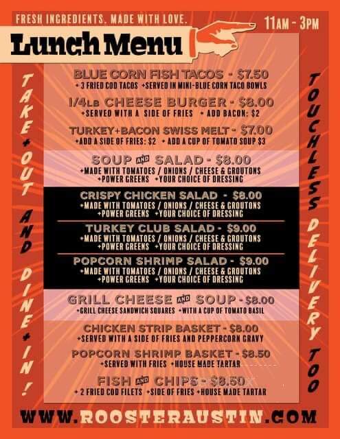 Red Rooster's - Pflugerville, TX menu_pic