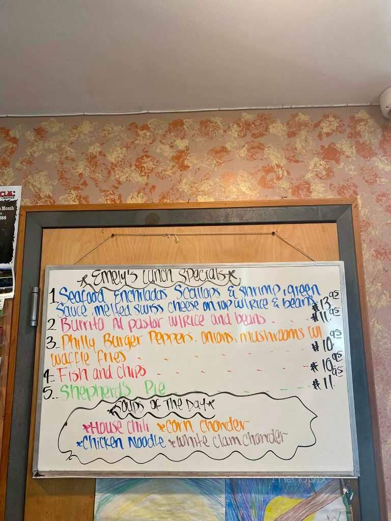 Emely's Pizza Restaurant - Franklin, CT menu_pic