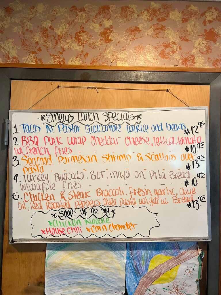 Emely's Pizza Restaurant - Franklin, CT menu_pic