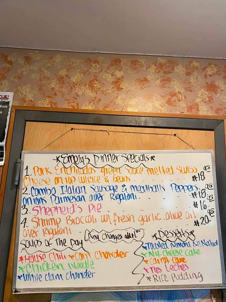 Emely's Pizza Restaurant - Franklin, CT menu_pic