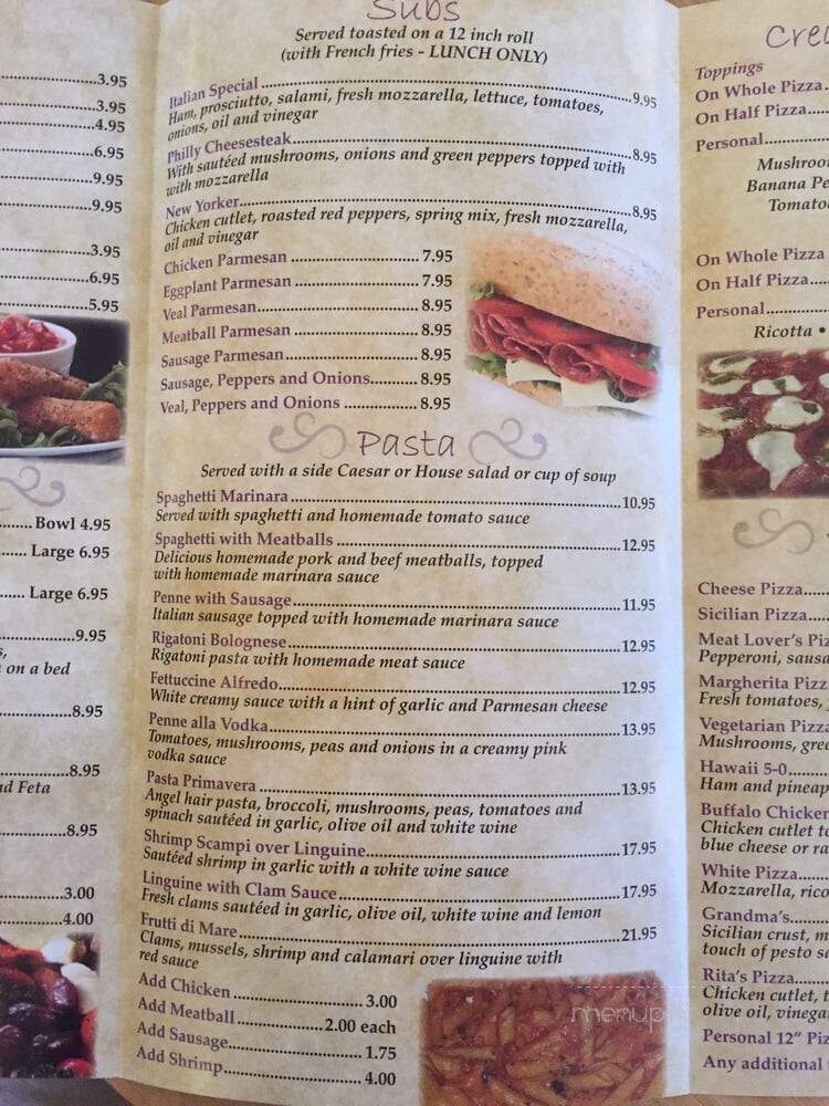 Dolce Rita's - Bonita Springs, FL menu_pic