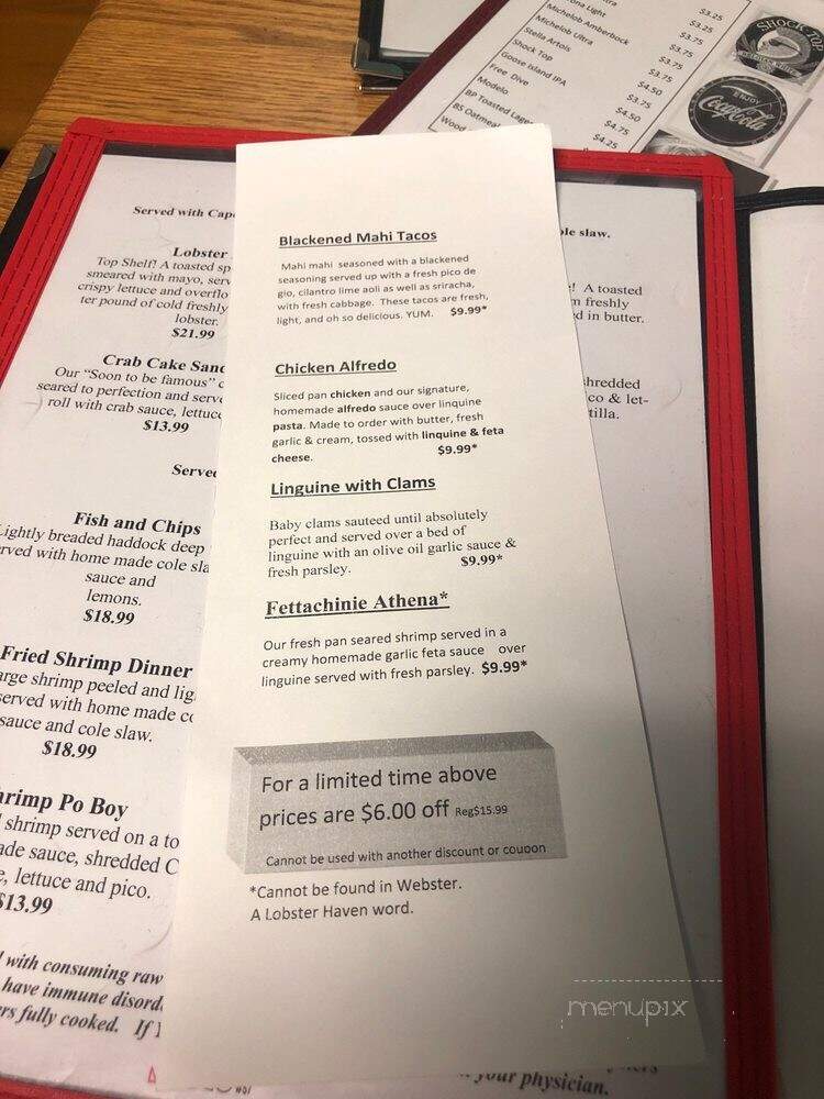 Lobster Haven - Tampa, FL menu_pic