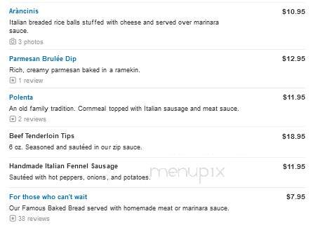 Antonio's Cucina Italiana - Farmington Hills, MI menu_pic
