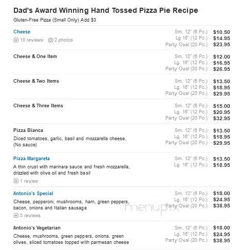 Antonio's Cucina Italiana - Farmington Hills, MI menu_pic
