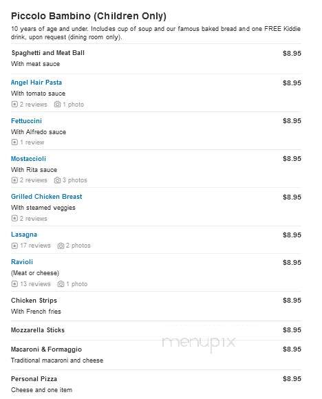 Antonio's Cucina Italiana - Farmington Hills, MI menu_pic