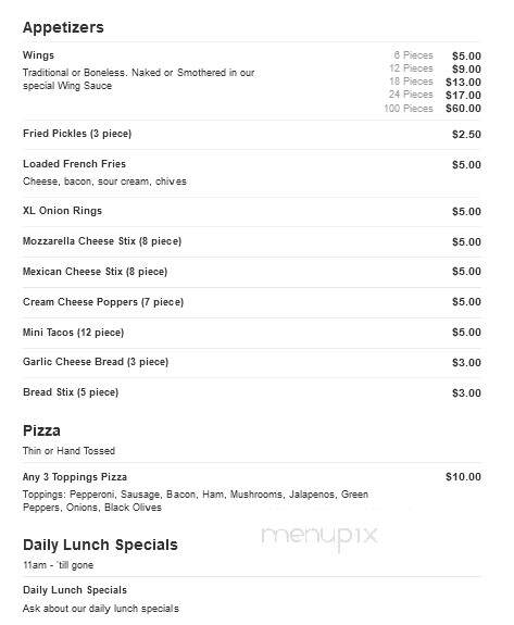 Bar Noble - Covington, IN menu_pic