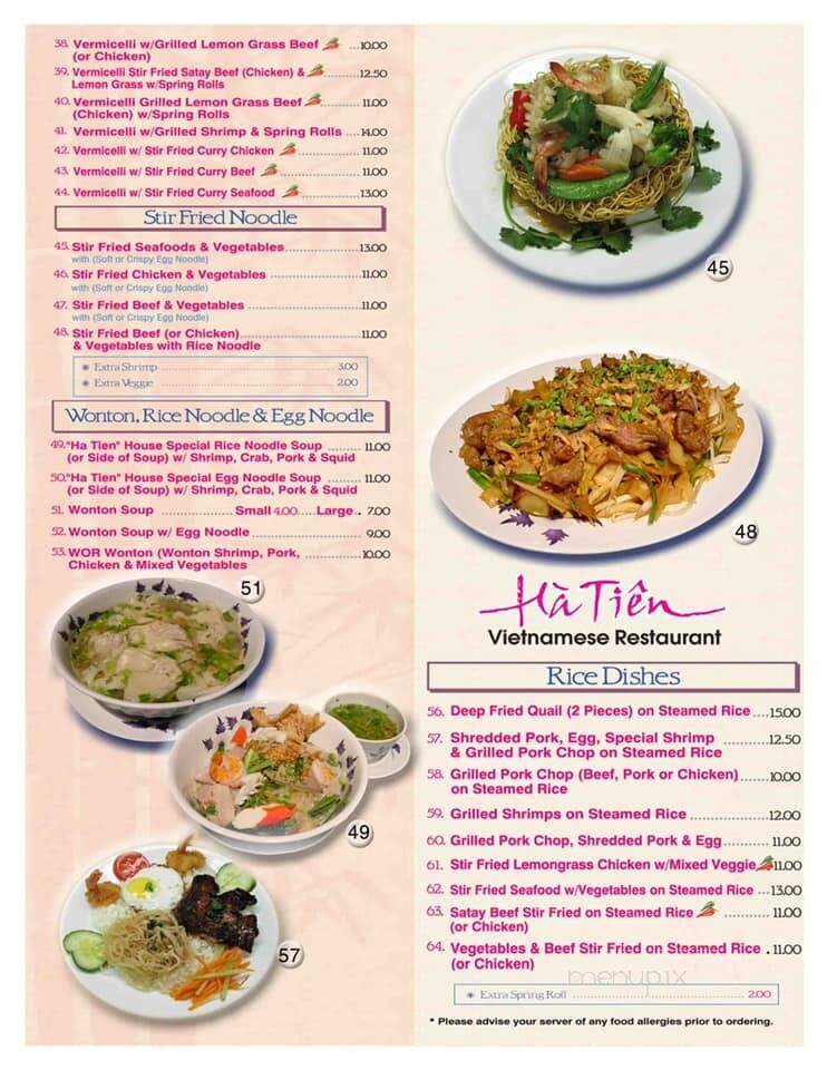 Ha Tien - Calgary, AB menu_pic
