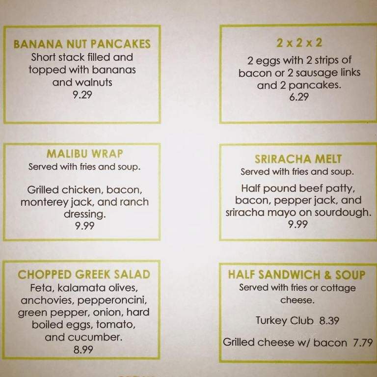Harvest Pancake House & Grill - Westmont, IL menu_pic