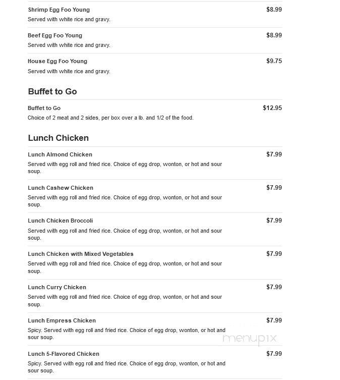 Lucky Bamboo - Columbia, TN menu_pic