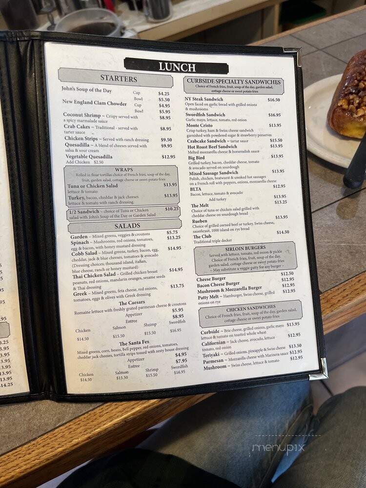 Curbside Cafe - Vista, CA menu_pic