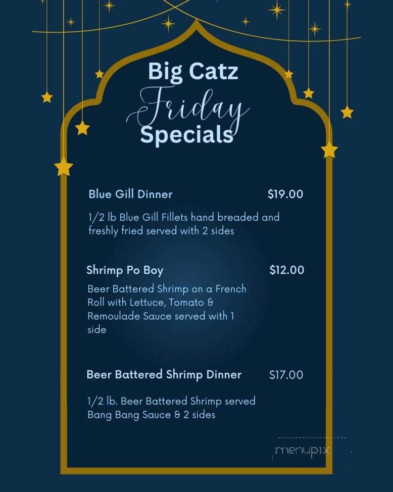 Big Catz BBQ - Knoxville, IL menu_pic
