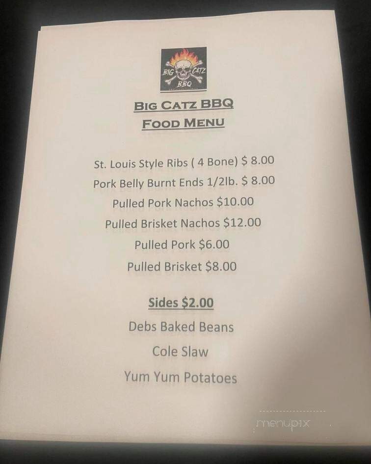 Big Catz BBQ - Knoxville, IL menu_pic