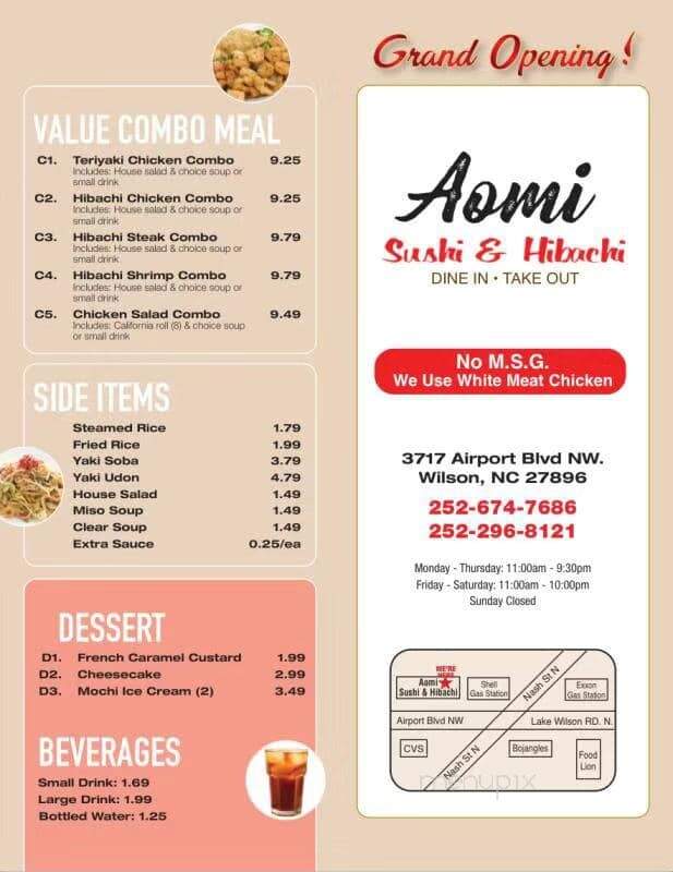 Aomi SushiI & Hibachi - Wilson, NC