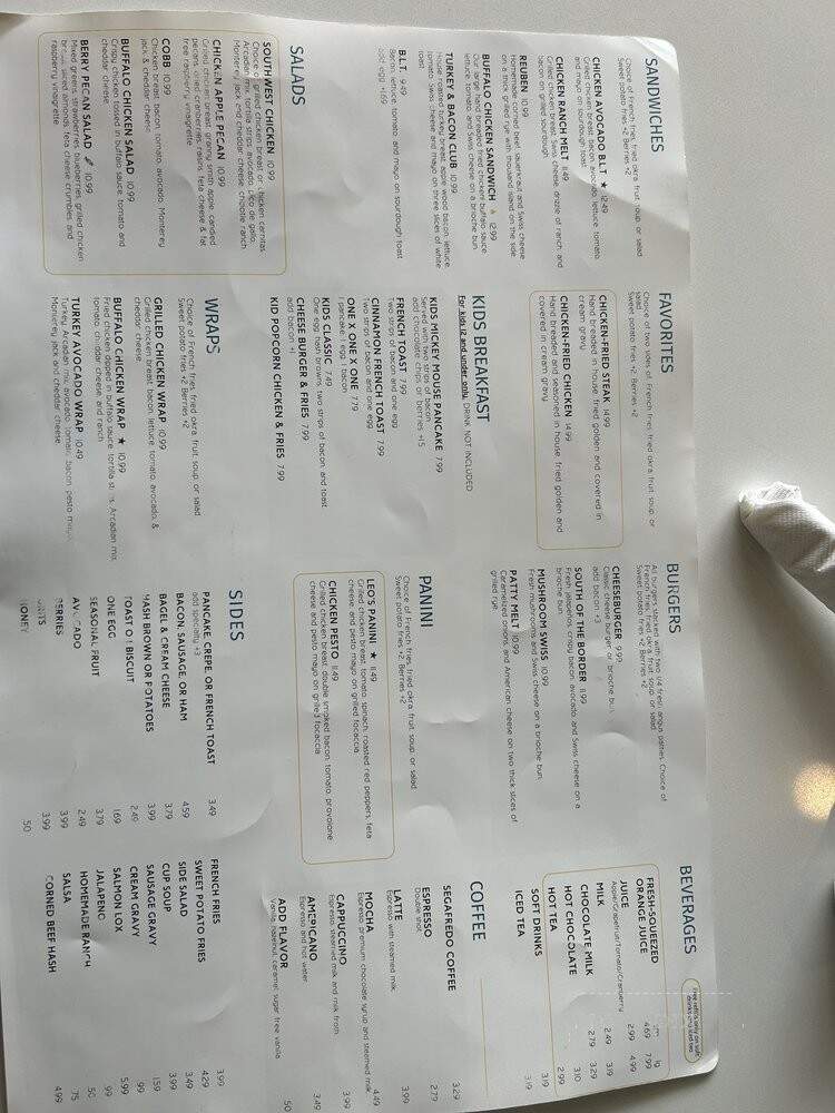 Leo's Brunch House - Carrollton, TX menu_pic