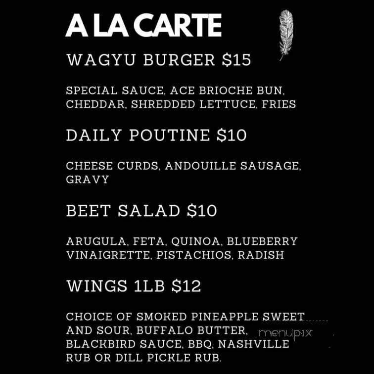 Brewers Blackbird Kitchen & Brewery - Ancaster, ON menu_pic