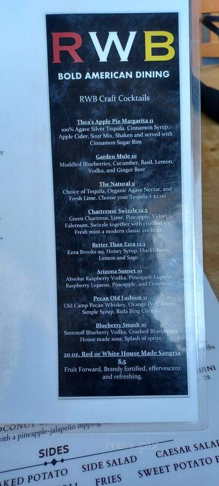 Red White & Brew - Prescott, AZ menu_pic
