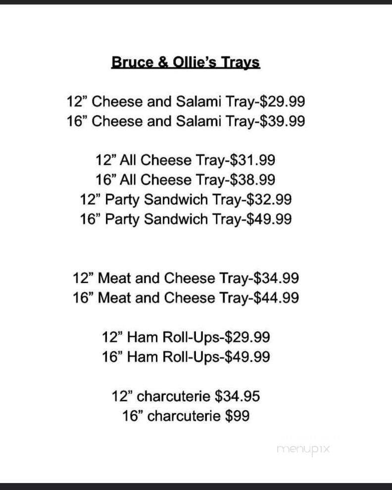 Bruce and Ollie's - North Utica, IL menu_pic