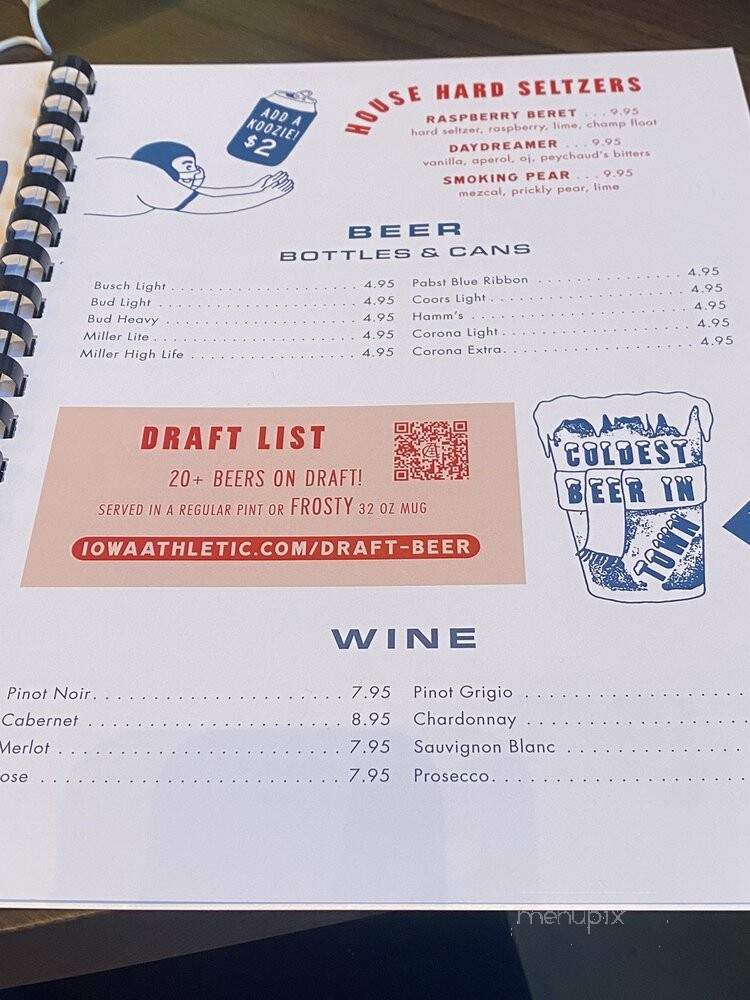 Iowa Athletic Club - Coralville, IA menu_pic