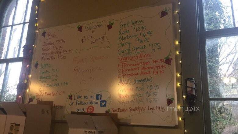 Pirtle Winery - Weston, MO menu_pic