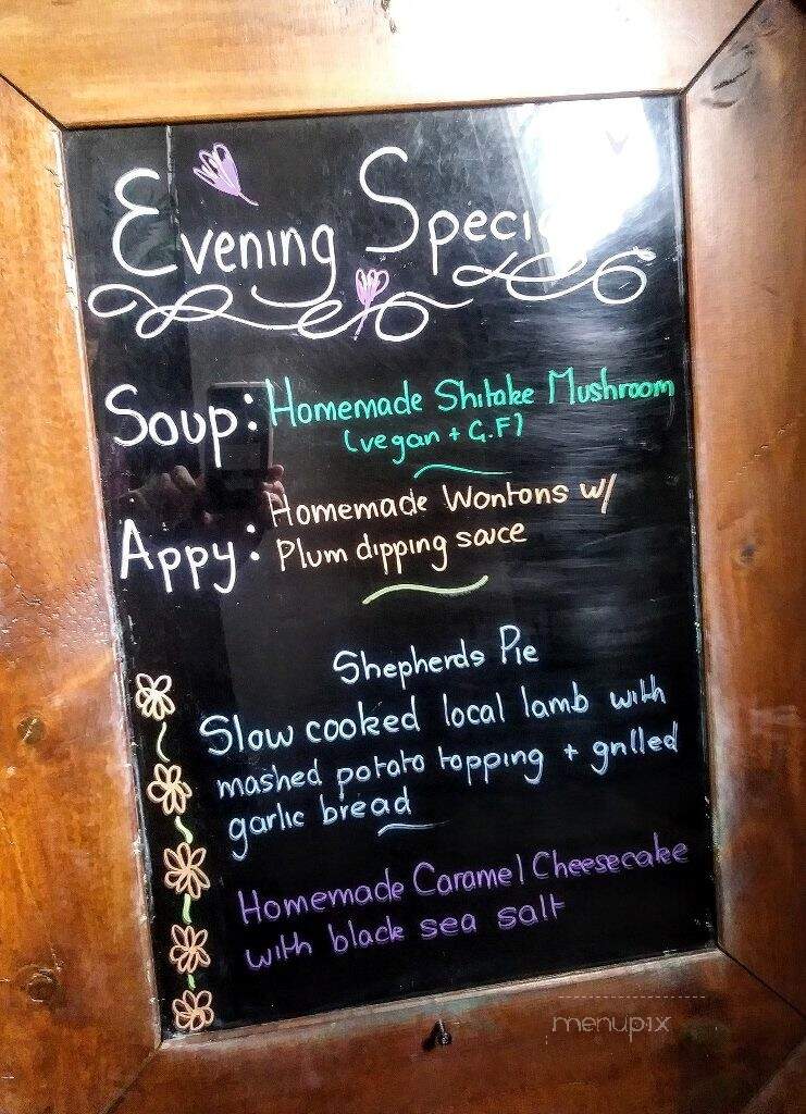 Real Food Cafe - Creston, BC menu_pic