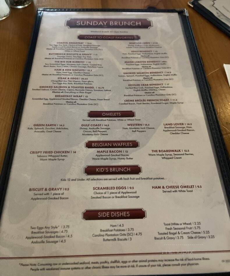 Poseidon Coastal Cuisine & Rooftop Bar - Hilton Head Island, SC menu_pic