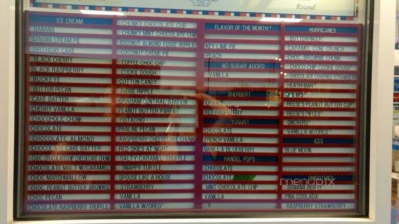 Handel's Ice Cream - Sylvania, OH menu_pic