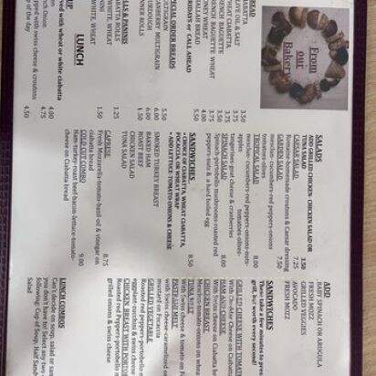 Bread & Chocolate - Hamden, CT menu_pic