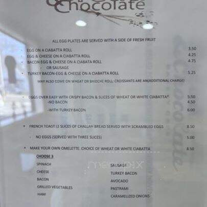 Bread & Chocolate - Hamden, CT menu_pic