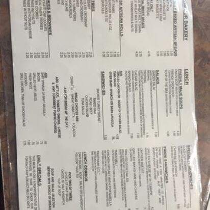 Bread & Chocolate - Hamden, CT menu_pic