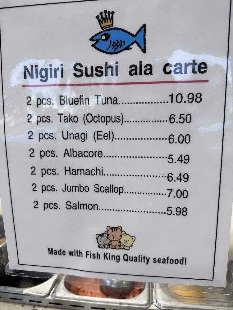Fish King - Glendale, CA menu_pic
