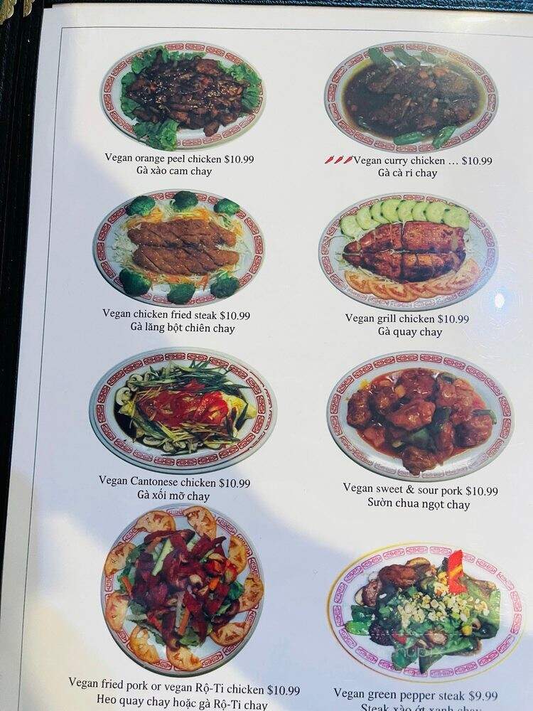 Quan Yin Vegetarian Restaurant - Houston, TX menu_pic