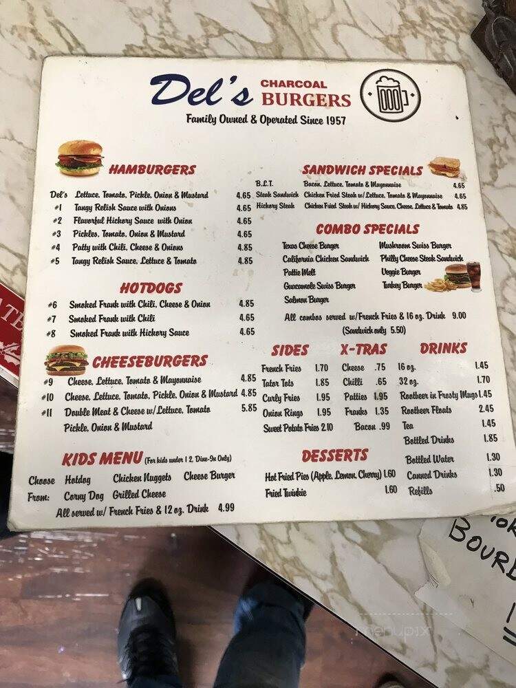 Del's Charcoal Burgers - Richardson, TX
