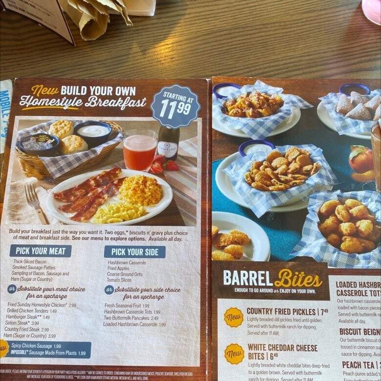 Cracker Barrel - Rialto, CA menu_pic