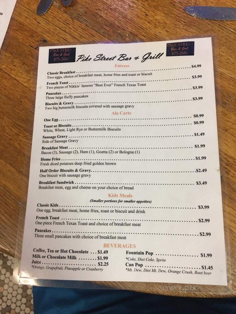 Sum Place Else on Pike St - Fayetteville, OH menu_pic