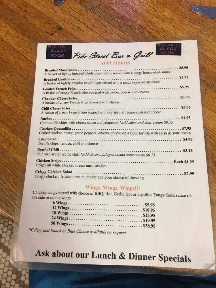 Sum Place Else on Pike St - Fayetteville, OH menu_pic