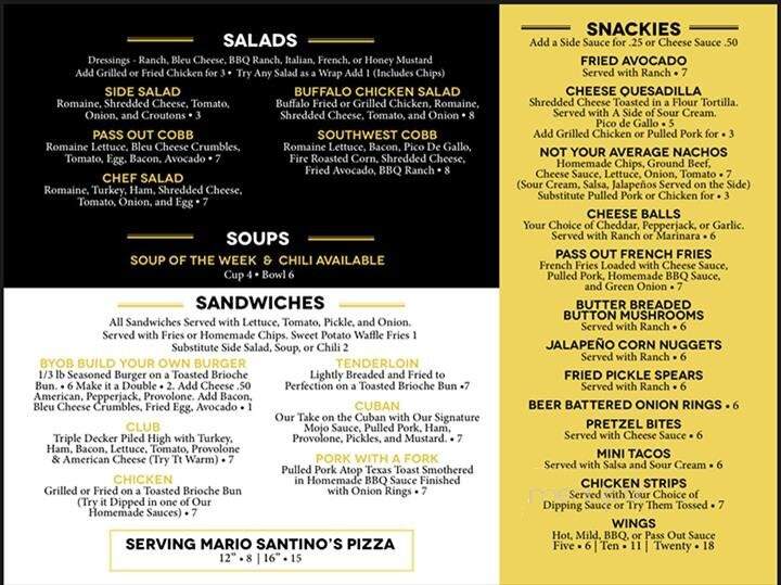 The Pass Pub & Grill - Bloomington, IL menu_pic