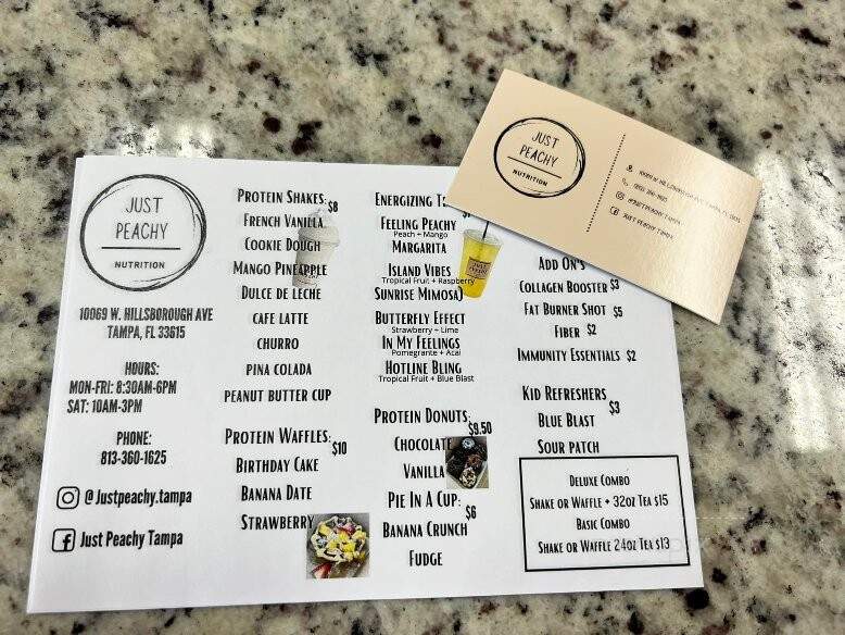Just Peachy Cafe - Shelbyville, IN menu_pic