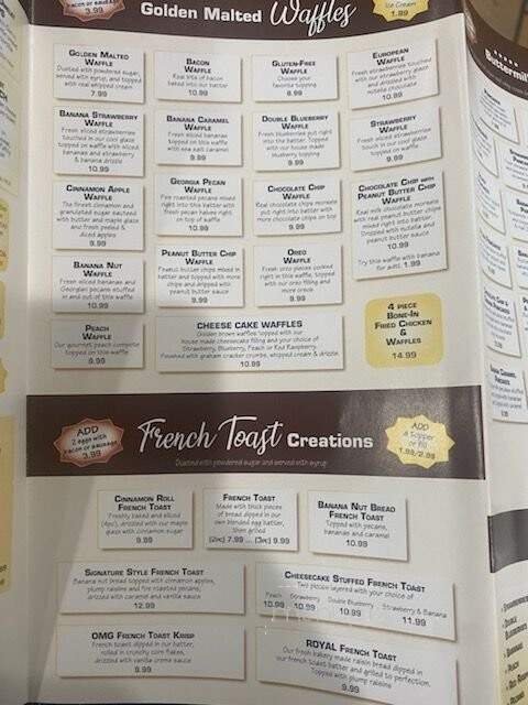 Golden Bear Pancake & Crepery Restaurants - Lansing, IL menu_pic